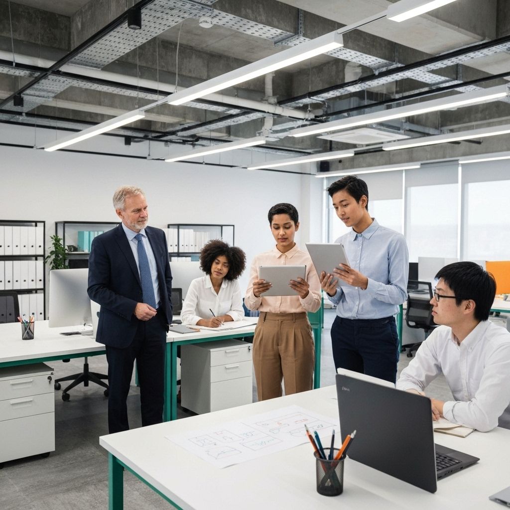 Modern office workspace